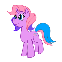 Size: 1280x1280 | Tagged: safe, artist:omegaridersangou, imported from derpibooru, lily lightly, pony, unicorn, female, g3, g3 to g4, g4, generation leap, mare, simple background, solo, transparent background