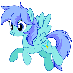 Size: 3438x3438 | Tagged: safe, artist:willow krick, imported from derpibooru, oc, oc only, oc:vallant estrelia, oc:飒星, pegasus, pony, base used, female, flying, mare, pegasus oc, simple background, smiling, solo, spread wings, transparent background, wings