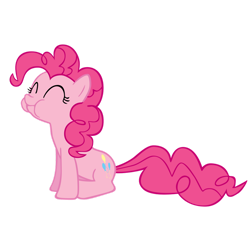 Size: 1024x1024 | Tagged: safe, artist:theaceofspadez, imported from derpibooru, pinkie pie, earth pony, pony, a bird in the hoof, season 1, ^^, eyes closed, female, mare, simple background, solo, transparent background, vector