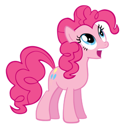 Size: 1024x1022 | Tagged: safe, artist:theaceofspadez, imported from derpibooru, pinkie pie, earth pony, pony, female, mare, open mouth, simple background, solo, transparent background, vector