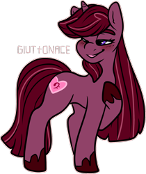 Size: 1346x1602 | Tagged: safe, artist:sexygoatgod, imported from derpibooru, oc, oc only, oc:glittering concerto, pony, unicorn, adoptable, crack ship offspring, female, horn, magical lesbian spawn, offspring, parent:octavia melody, parent:tempest shadow, simple background, solo, transparent background, unicorn oc