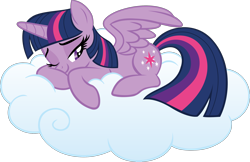 Size: 2336x1518 | Tagged: safe, artist:jaye, imported from derpibooru, twilight sparkle, alicorn, pony, .svg available, cloud, lying down, lying on a cloud, on a cloud, simple background, solo, stock vector, transparent background, twilight sparkle (alicorn), vector