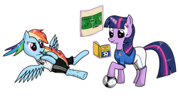 Size: 1500x818 | Tagged: safe, artist:isegrim87, imported from derpibooru, rainbow dash, pony, book, clothes, football, germany, italy, simple background, sports, transparent background