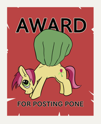 Size: 1580x1940 | Tagged: safe, artist:happy harvey, imported from derpibooru, roseluck, oc, oc:anon, earth pony, human, pony, award, disembodied hand, drawthread, female, green eyes, hand, holding a pony, macro, mare, micro, phone drawing, ponified, poster, size difference, smiling