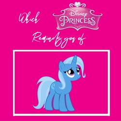 Size: 1000x1000 | Tagged: safe, artist:stephnaie, imported from derpibooru, trixie, disney, disney princess, meme, what if