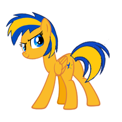 Size: 1280x1278 | Tagged: safe, artist:mlpfan3991, imported from derpibooru, oc, oc only, oc:flare spark, pegasus, pony, butt, evil grin, grin, looking at you, plot, simple background, smiling, solo, transparent background