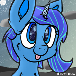 Size: 512x512 | Tagged: safe, artist:ilikeluna, imported from derpibooru, oc, pony, unicorn, bust, g5, solo