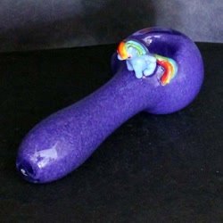 Size: 570x570 | Tagged: safe, imported from derpibooru, rainbow dash, pegasus, pony, drugs, irl, photo, pipe, solo