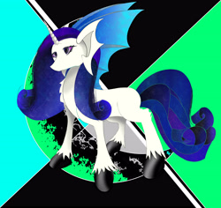 Size: 7000x6600 | Tagged: safe, artist:tupuan, imported from derpibooru, oc, pony, unicorn, curl, devil, female, fin, flat coating, hakuba, have the blues, mare, solo, starry sky