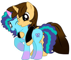 Size: 10251x8621 | Tagged: safe, artist:ejlightning007arts, artist:vampiresuper-sayajin, imported from derpibooru, oc, oc:ej, alicorn, pony, unicorn, alicorn oc, base used, canon x oc, cheek kiss, clothes, coat markings, cute, duo, ejbetes, ejmisty, fake cutie mark, female, freckles, g5, horn, hug, jacket, kissing, male, mare, misty brightdawn, mistybetes, my little pony: make your mark, open mouth, shipping, simple background, socks (coat markings), stallion, straight, transparent background, vector, wings