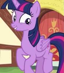 Size: 443x502 | Tagged: safe, imported from derpibooru, screencap, twilight sparkle, alicorn, pony, ppov, season 6, adorkable, animated, cropped, cute, dancing, dork, excited, female, folded wings, gif, grin, happy, loop, mare, open mouth, open smile, reaction image, smiling, solo, talking, trotting, trotting in place, twiabetes, twilight sparkle (alicorn), wings