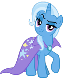 Size: 1753x2147 | Tagged: safe, artist:jaye, imported from derpibooru, trixie, pony, unicorn, .svg available, brooch, cape, clothes, female, jewelry, mare, simple background, solo, stock vector, transparent background, trixie's brooch, trixie's cape, vector