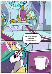 Size: 1614x2283 | Tagged: safe, artist:rex-equinox, imported from derpibooru, part of a set, princess celestia, alicorn, pony, comic:from princess to president, comic, commission, pony to human, story in the source, transformation