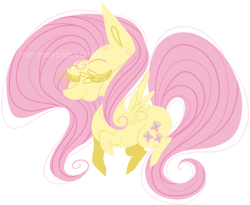 Size: 1024x840 | Tagged: safe, artist:mermailada, imported from derpibooru, fluttershy, chibi, eyes closed, simple background, smiling, smirk, solo, transparent background, watermark