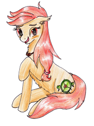 Size: 2368x3184 | Tagged: safe, artist:40kponyguy, derpibooru exclusive, edit, imported from derpibooru, oc, oc only, oc:safe haven, earth pony, hagwarders, derpibooru community collaboration, 2023 community collab, cute, ear fluff, female, jewelry, looking at you, mare, necklace, simple background, solo, traditional art, transparent background