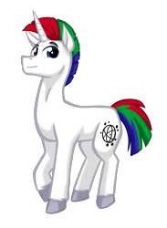 Size: 1248x1704 | Tagged: safe, artist:texasuberalles, imported from derpibooru, oc, oc only, oc:journal, oc:journal.pone, pony, unicorn, derpibooru community collaboration, 2023 community collab, colored hooves, looking at you, male, simple background, smiling, solo, stallion, transparent background