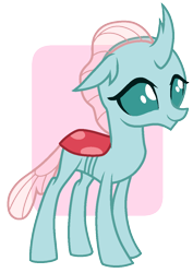 Size: 841x1188 | Tagged: safe, artist:s0ftserve, imported from derpibooru, ocellus, changedling, changeling, simple background, solo, transparent background