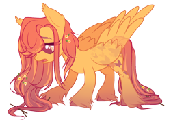 Size: 1608x1144 | Tagged: safe, artist:l4zydaze, imported from derpibooru, fluttershy, pegasus, pony, base used, female, mare, redesign, simple background, solo, tired, transparent background, unshorn fetlocks, wings
