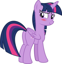 Size: 8885x9095 | Tagged: safe, imported from derpibooru, twilight sparkle, alicorn, pony, absurd resolution, blushing, butt, female, mare, plot, simple background, solo, transparent background, twibutt, twilight sparkle (alicorn), vector