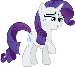 Size: 10322x9239 | Tagged: safe, imported from derpibooru, rarity, pony, unicorn, absurd resolution, female, mare, open mouth, raised hoof, simple background, solo, transparent background, vector