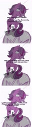 Size: 1344x5248 | Tagged: safe, artist:shardofthree, imported from derpibooru, twilight sparkle, pony, unicorn, 3 panel comic, chains, comic, eyes open, female, horn, manacles, mare, monark, solo, text