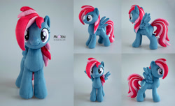 Size: 2300x1398 | Tagged: safe, artist:meplushyou, imported from derpibooru, oc, oc:thunder flash, pegasus, pony, female, irl, mare, photo, plushie, solo