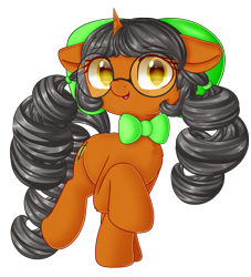 Size: 1856x2048 | Tagged: safe, artist:neige de printdemps, imported from derpibooru, oc, oc only, oc:neige de printdemps, pony, unicorn, derpibooru community collaboration, 2023 community collab, female, glasses, simple background, smiling, solo, transparent background