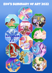 Size: 2480x3508 | Tagged: safe, artist:exobass, imported from derpibooru, pony, art, art summary, female, mare, signature, summary, summary of art