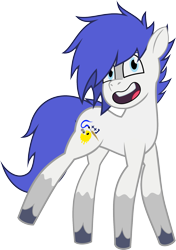 Size: 1384x1968 | Tagged: safe, artist:isaac_pony, imported from derpibooru, oc, oc:isaac pony, earth pony, pony, derpibooru community collaboration, 2023 community collab, g5, hooves, male, my little pony: tell your tale, open mouth, show accurate, simple background, smiling, solo, tail, transparent background, vector