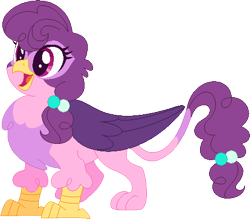 Size: 469x411 | Tagged: safe, artist:gaines, artist:selenaede, imported from derpibooru, sugar belle, griffon, base used, female, griffonized, simple background, solo, species swap, transparent background