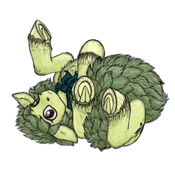 Size: 1950x1929 | Tagged: safe, artist:jehr, imported from derpibooru, oc, oc only, oc:avocado, earth pony, pony, avocado, floppy ears, food, simple background, solo, white background