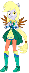 Size: 826x2073 | Tagged: safe, artist:ajosterio, imported from derpibooru, derpy hooves, human, equestria girls, legend of everfree, alternate universe, boots, clothes swap, crystal guardian, crystal wings, female, high heel boots, ponied up, shoes, simple background, solo, transparent background, wings