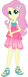 Size: 627x1712 | Tagged: safe, artist:ajosterio, imported from derpibooru, fluttershy, human, equestria girls, equestria girls series, spring breakdown, spoiler:eqg series (season 2), bare shoulders, feet, female, simple background, sleeveless, solo, transparent background, vector