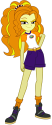 Size: 914x2195 | Tagged: safe, artist:ajosterio, imported from derpibooru, adagio dazzle, human, equestria girls, camp everfree outfits, female, hand on hip, simple background, solo, transparent background, vector