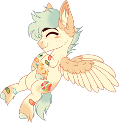 Size: 1261x1303 | Tagged: safe, artist:mourningfog, imported from derpibooru, oc, oc only, oc:berry crunch, pegasus, pony, bandaid, ear fluff, simple background, solo, transparent background, unshorn fetlocks