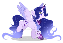 Size: 1280x873 | Tagged: safe, artist:existencecosmos188, imported from derpibooru, oc, oc only, oc:existence, alicorn, pony, alicorn oc, colored wings, female, horn, mare, simple background, solo, transparent background, two toned wings, wings
