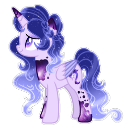 Size: 911x911 | Tagged: safe, artist:existencecosmos188, imported from derpibooru, oc, oc only, oc:existence, alicorn, pony, alicorn oc, base used, ethereal mane, eyelashes, female, horn, mare, simple background, smiling, solo, starry mane, transparent background, wings