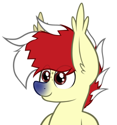 Size: 1887x2015 | Tagged: safe, artist:aaathebap, imported from derpibooru, oc, oc only, oc:aaaaaaaaaaa, bat pony, imminent inflation, simple background, solo, transparent background, turning blue