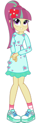 Size: 1115x3721 | Tagged: safe, artist:ajosterio, imported from derpibooru, sour sweet, human, equestria girls, equestria girls series, spoiler:eqg series (season 2), clothes, clothes swap, cute, dress, female, flower, heart, legs, looking up, music festival outfit, rose, shoes, simple background, smiling, socks, solo, sourbetes, transparent background