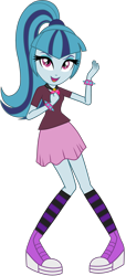 Size: 1295x2831 | Tagged: safe, artist:ajosterio, imported from derpibooru, sonata dusk, human, equestria girls, clothes, converse, cute, female, legs, looking at you, open mouth, ponytail, shirt, shoes, short sleeves, simple background, skirt, smiling, smiling at you, socks, solo, sonatabetes, transparent background, wrist cuffs