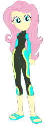 Size: 1457x4198 | Tagged: safe, artist:gmaplay, imported from derpibooru, fluttershy, human, equestria girls, equestria girls series, forgotten friendship, clothes, fluttershy's wetsuit, simple background, solo, transparent background, wetsuit