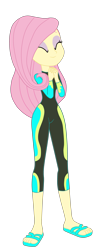 Size: 1747x4555 | Tagged: safe, artist:gmaplay, imported from derpibooru, fluttershy, human, equestria girls, equestria girls series, forgotten friendship, clothes, fluttershy's wetsuit, simple background, solo, swimsuit, transparent background, wetsuit