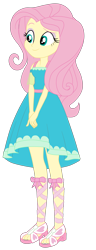Size: 1847x4814 | Tagged: safe, artist:gmaplay, imported from derpibooru, fluttershy, human, equestria girls, clothes, fluttershy boho dress, simple background, solo, transparent background