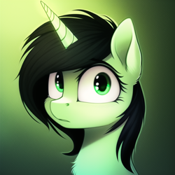 Size: 640x640 | Tagged: safe, imported from derpibooru, oc, oc:filly anon, pony, unicorn, ai content, ai generated, chest fluff, concerned, female, filly, foal, looking at you, solo, wide eyes