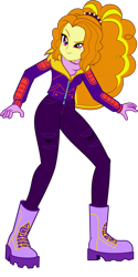 Size: 3200x6385 | Tagged: safe, artist:ajosterio, imported from derpibooru, adagio dazzle, human, equestria girls, equestria girls series, holidays unwrapped, spoiler:eqg series (season 2), boots, clothes, clothes swap, female, gloves, jacket, pants, scarf, shoes, simple background, smiling, solo, transparent background, winter jacket, winter outfit, zipper
