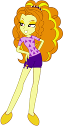 Size: 396x784 | Tagged: safe, artist:ajosterio, imported from derpibooru, adagio dazzle, human, equestria girls, clothes, diamond, female, hand on hip, lidded eyes, shirt, shoes, shorts, simple background, smiling, smug, solo, transparent background