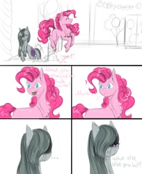 Size: 1100x1350 | Tagged: safe, artist:vera2002, imported from derpibooru, marble pie, pinkie pie, earth pony, pony, comic, duo, female