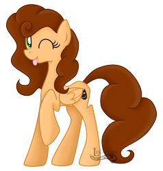 Size: 2000x2100 | Tagged: safe, artist:lekadema, imported from derpibooru, oc, oc only, pegasus, simple background, solo, tongue out, transparent background