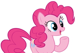 Size: 9632x6720 | Tagged: safe, artist:andoanimalia, imported from derpibooru, pinkie pie, earth pony, pony, not asking for trouble, female, simple background, solo, transparent background, vector