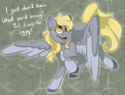 Size: 2037x1544 | Tagged: safe, artist:puppietarts, imported from derpibooru, derpy hooves, pegasus, pony, encouragement, female, mare, positive ponies, solo, talking to viewer